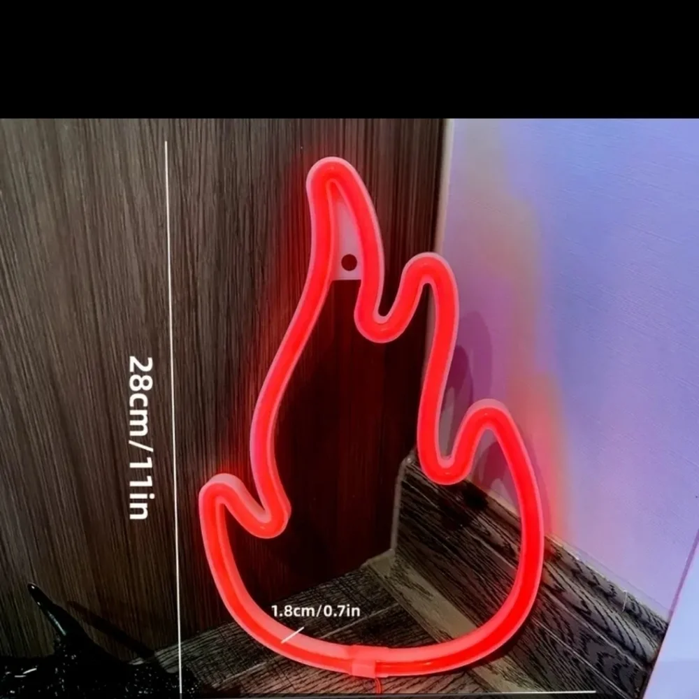 Neon Flame Light